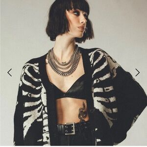 Other UK Skeleton Cardigan XS
